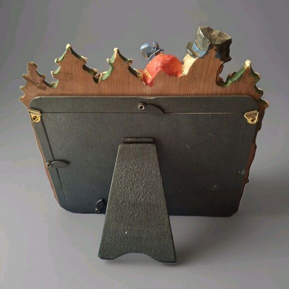 Prinz Christmas picture frame 4" x 6" Trees Snowman Cardinal Excellent condition - Picture 7 of 9